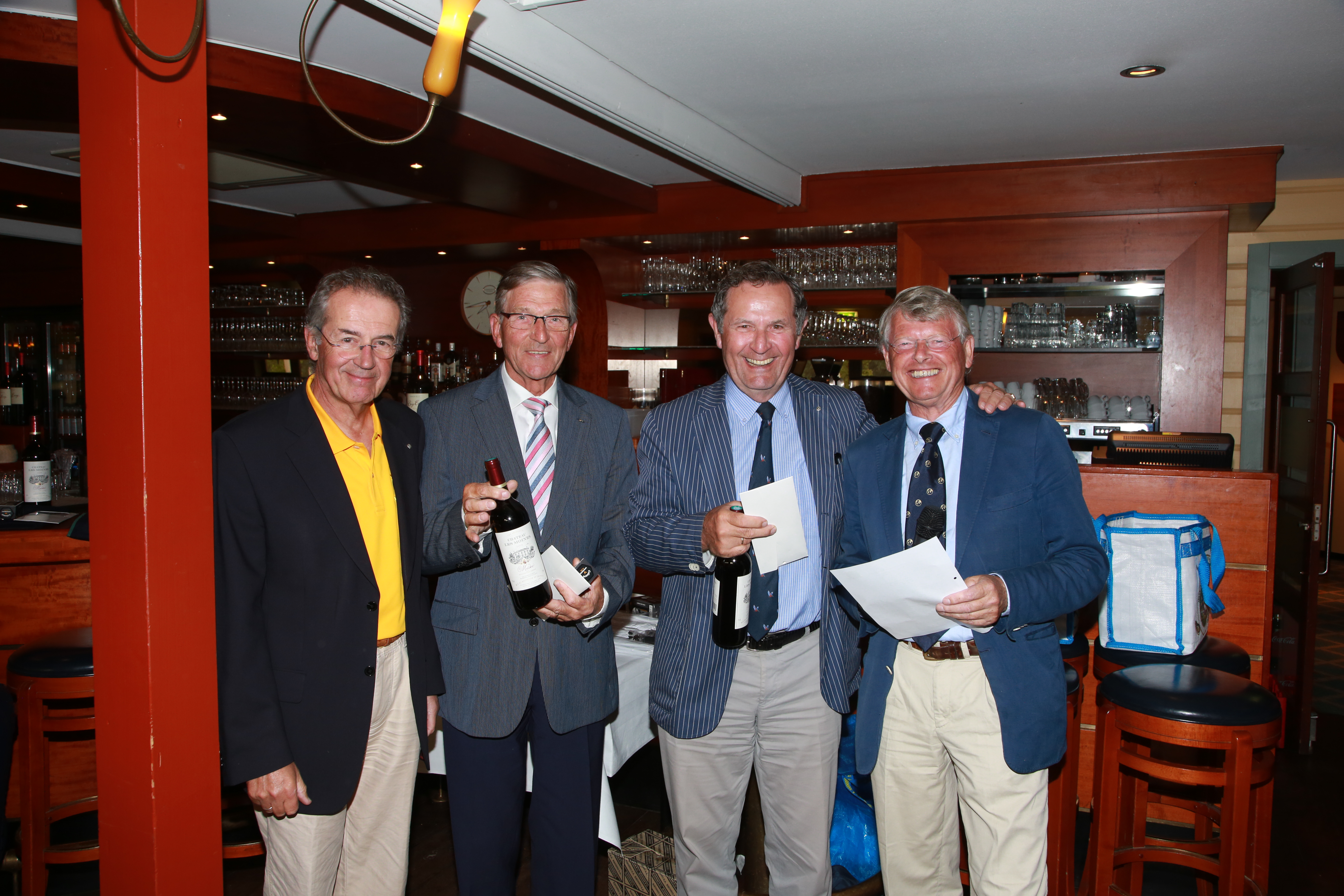Ber Jonk en Henk Komin 3e plaats FBBB NK Rotary Golf 2014